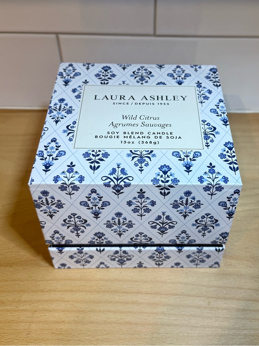 Laura Ashley Wild Citrus Soy Blend Candle | 13 oz. | Brand New